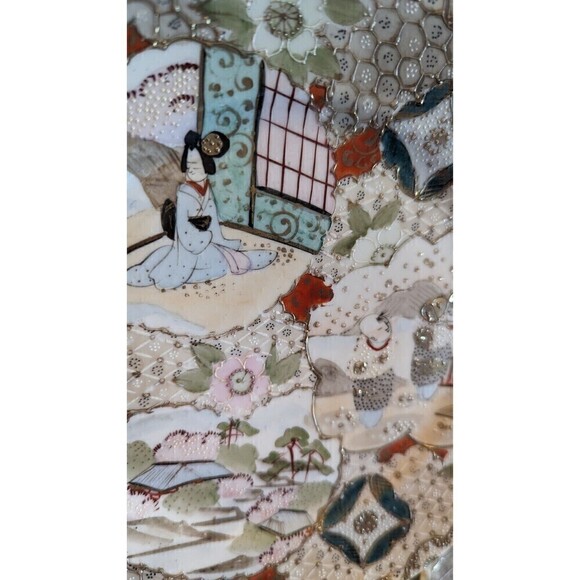 6 Vintage Hand Painted Gold Trim  Japanese Plate - Picture 9 of 16